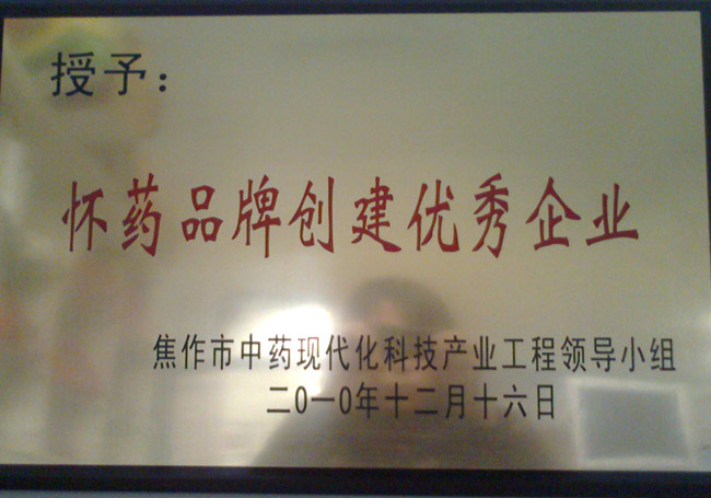 懷藥優(yōu)秀企業(yè)